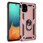 Wholesale Tech Armor Ring Stand Grip Case with Metal Plate for Samsung Galaxy S21 5G (Rose Gold)